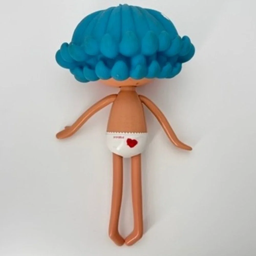 Lalaloopsy Rosy Bumps 'n' Bruises Doll NUDE Blue Hair Button Eyes 12 Inch 2011